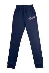 Design Royal Blue Elastic Band Sweatpants Customized Rope Elastic Band Embroidered Logo Sweatpants Pure Cotton Sweatpants Sweatpants Supplier U402